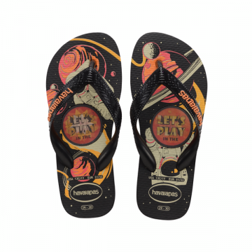  HAVAIANAS KIDS TOP HOLOGRAPHIC Black