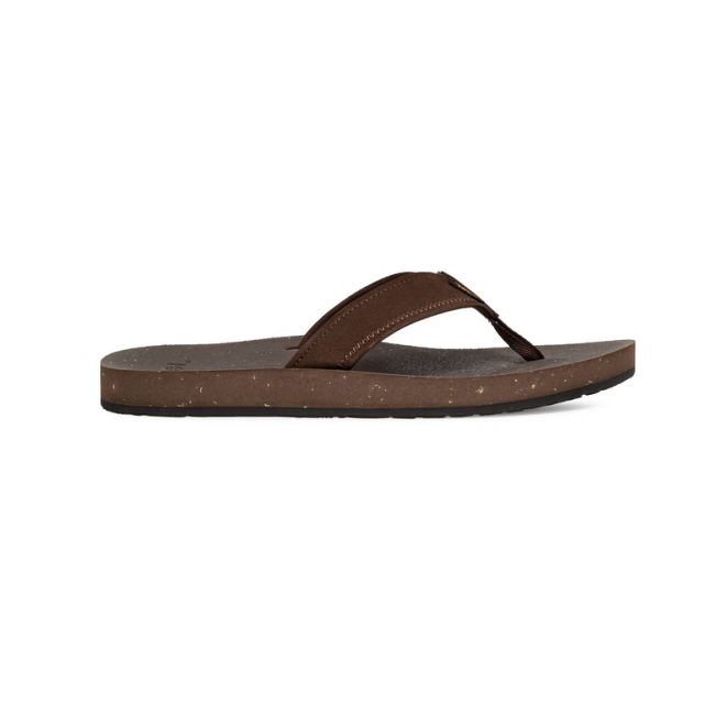 TEVA M REFLIP LEATHER Chocolate brown