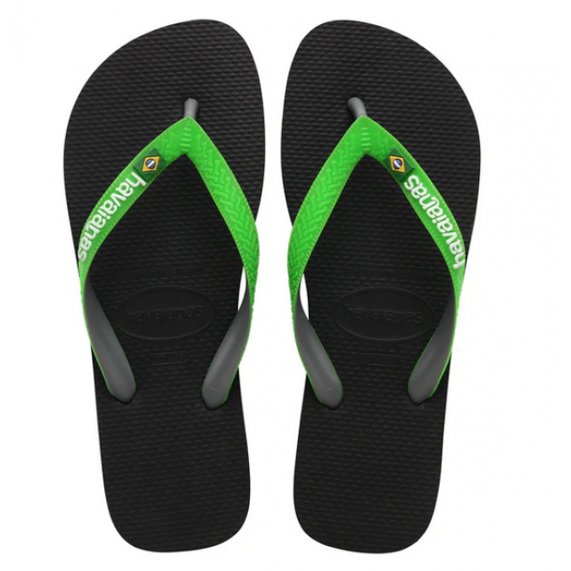 HAVAIANAS TOP MIX KIDS Black lime green