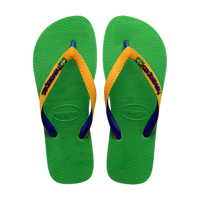  HAVAIANAS BRASIL LOGO KIDS Leaf green marine blue